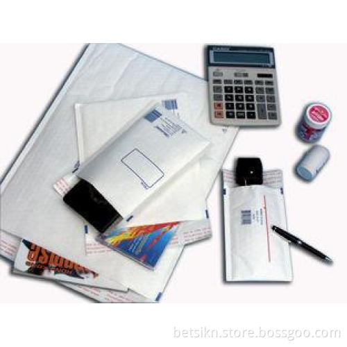 White Recycled Kraft Bubble Mailer , Kraft Paper Envelopes